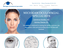 Tablet Screenshot of michiganoculofacialspecialists.com